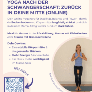 Online Präventionskurs: Yoga nach der Schwangerschaft: zurück in deine Mitte